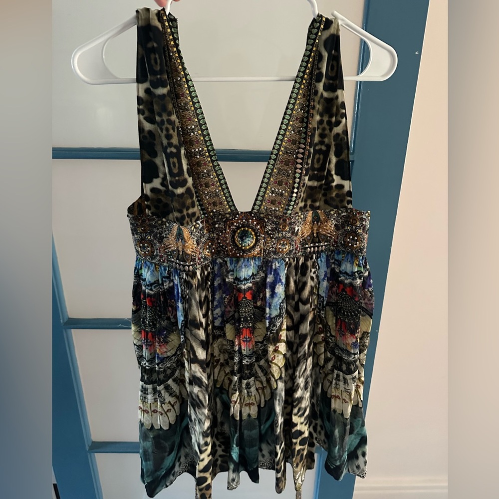Camilla cheetah print mini dress